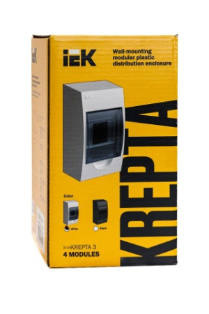 KREPTA 3 Корпус пластиковый ЩРН-П- 4  IP41 белый  ИЭК KREPTA 3 Корпус пластиковый ЩРН-П- 4  IP41 белый  ИЭК