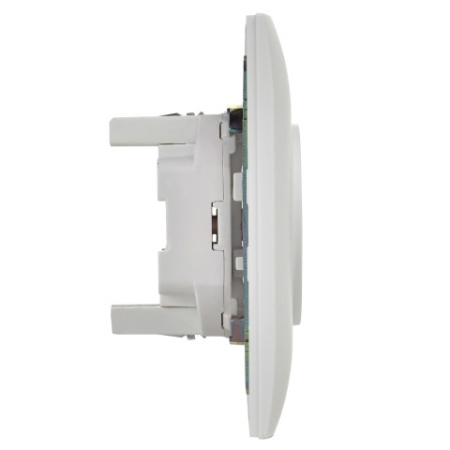 SKANDY Розетка 2-местная без заземления без защитных шторок 10А в сборе SK-R10W арктический белый IEK