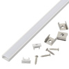 Профиль GAL-GLS-2000-7-16-W, белый (2м профиль+2м рассеиватель+2заглушки+4 скобы с шурупами)