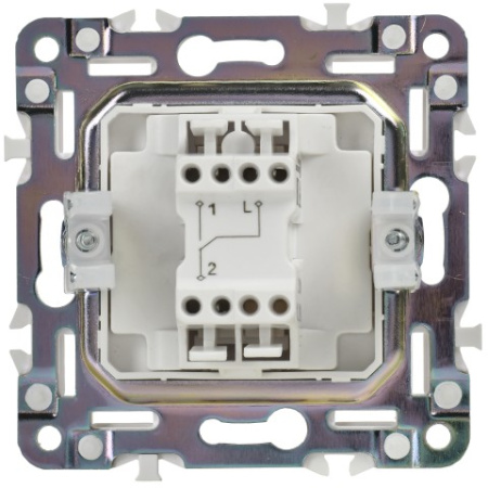 SKANDY Выключатель 1-клавишный проходной 10А SK-V02W арктический белый IEK