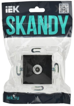 SKANDY Розетка TV оконечная SK-A12Bl черный IEK