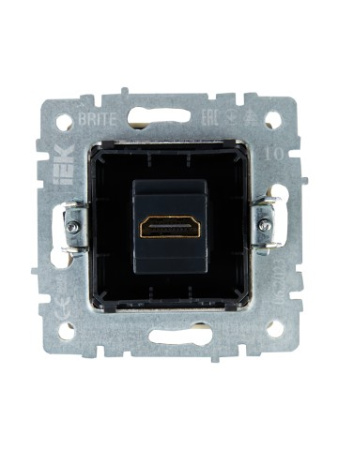 BRITE Розетка HDMI РHDMI-0-БрКр бежевый IEK фото в интернет-магазине БелЭлектрикМонтаж