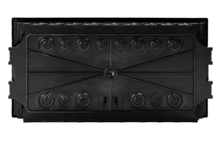 Корпус модульный пластиковый встраиваемый ЩРВ-П-18 PRIME черный IP41 IEK