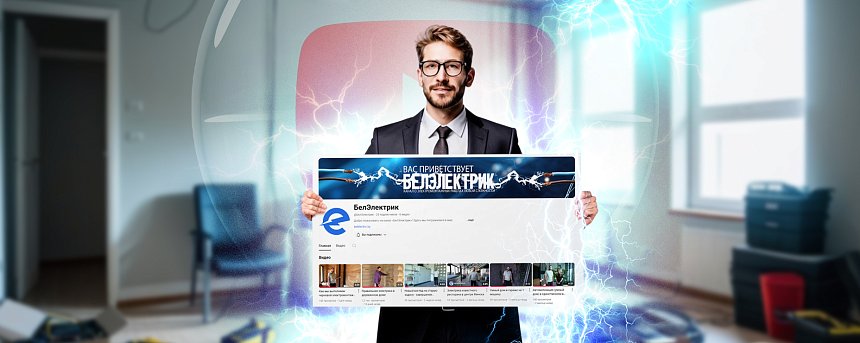 YouTube-канал БелЭлектрик - более 1000+ просмотров за месяц