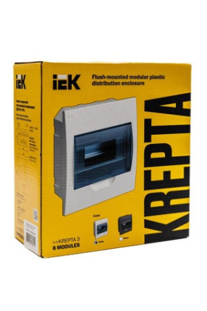 KREPTA 3 Корпус пластиковый  ЩРВ-П- 8 IP41 белый ИЭК KREPTA 3 Корпус пластиковый  ЩРВ-П- 8 IP41 белый ИЭК