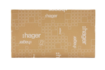 Щит внутренний  22 места, прозрачная дверца (257х498х72), Class II, IP 40 // Hager - Golf (Цвет - Белый)