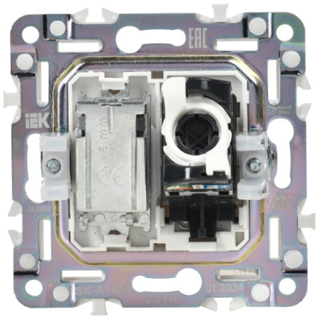 SKANDY Розетка двойная TV+RJ45 кат.5E SK-A14W арктический белый IEK