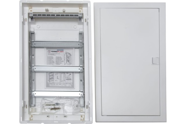 Купить U36EP, Щит встраиваемый, 3 ряда, 36+6 мод., металл. дверца, IP40 в Минске