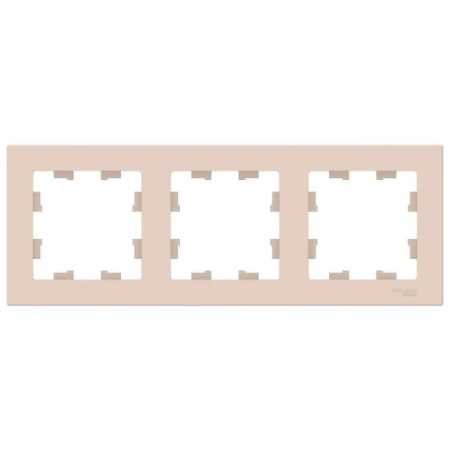 Рамка на 3 поста Schneider Electric AtlasDesign ATN000203 Бежевый