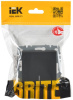BRITE Выключатель 1-клавишный проходной с индикацией 10А ВС10-1-7-БрГ графит IEK