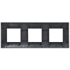 SKANDY Рамка 3-местная SK-F03Bl черный IEK