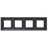 SKANDY Рамка 4-местная SK-F04Bl черный IEK