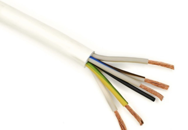 Купить Провод ПВС 5*4,0 белый в Минске