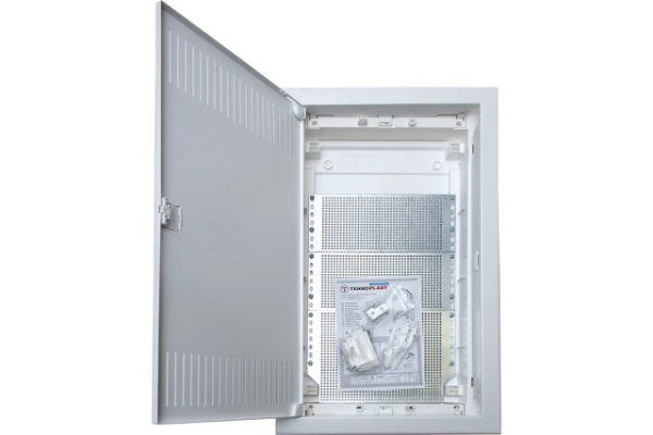 Купить U36ES IT, Щит встраиваемый мультимедийный, 3 ряда, металл. дверца со слотами для охлаждения, IP30 в Минске