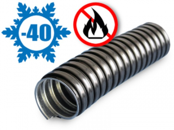 Купить Металлорукав в ПВХ изоляции МРПИ НГ 15 (100 м/уп.) черный ЗЭТА в Минске