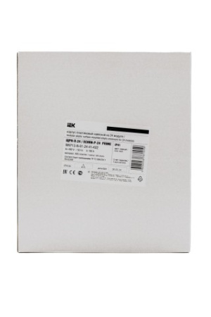 Корпус модульный пластиковый навесной ЩРН-П-24 PRIME черный IP41 IEK