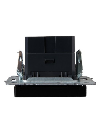 BRITE Розетка USB A+C 18Вт РЮ11-1-БрЧ черный IEK