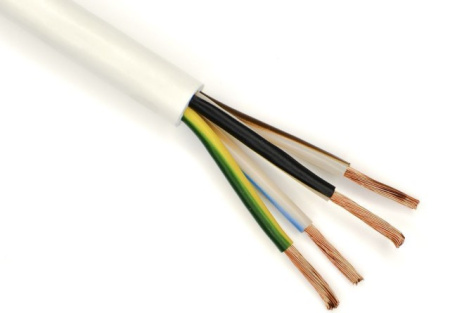 Провод ПВС-Т 4*4,0 белый