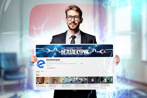 YouTube-канал БелЭлектрик - более 1000+ просмотров за месяц