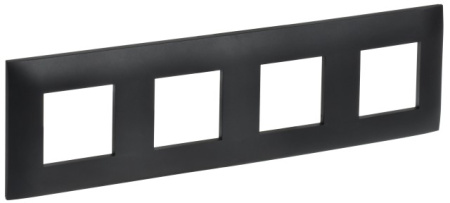 SKANDY Рамка 4-местная SK-F04Bl черный IEK