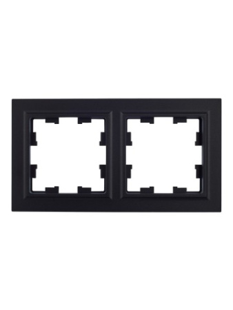 BRITE Рамка 2-местная РУ-2-БрЧ черный IEK