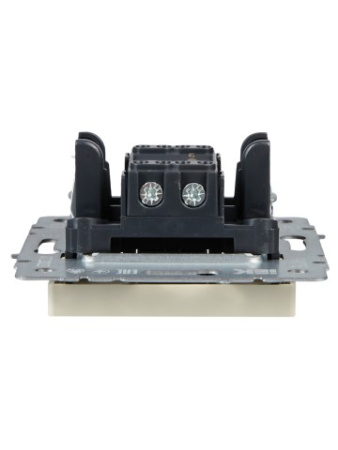 BRITE Выключатель 1-клавишный проходной 10А ВС10-1-6-БрКр бежевый IEK фото в интернет-магазине БелЭлектрикМонтаж