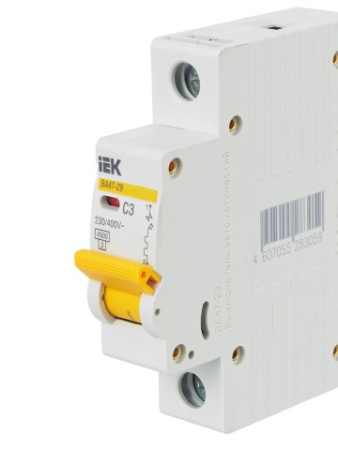 ВА47-29 1Р 3А 4,5кА х-ка С ИЭК автоматический выключатель
