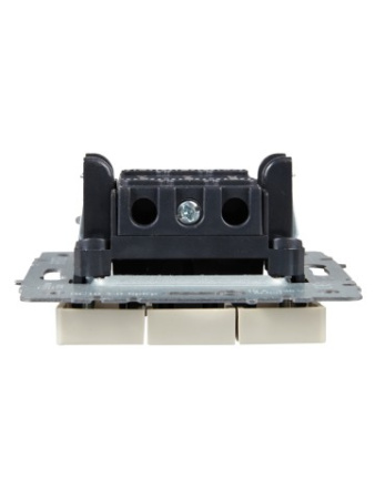 BRITE Выключатель 3-клавишный 10А ВС10-3-0-БрКр бежевый IEK фото в интернет-магазине БелЭлектрикМонтаж